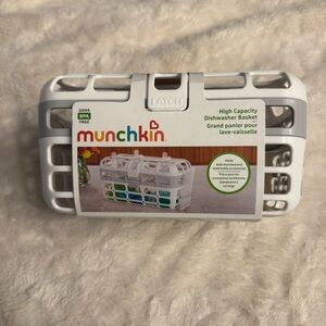 Munchkin High Capacity Dishwasher Basket Gray Holds Bottle Lids & Nipples‎ NWT